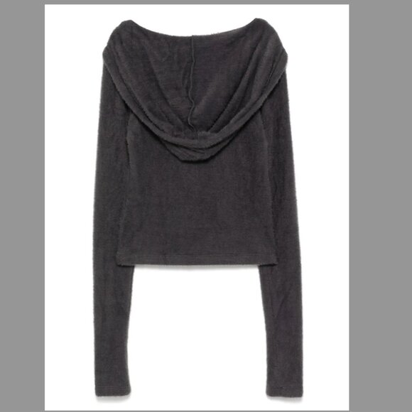 Tout a Coup Hooded Fleece Jumper (Dark Grey, size M) - Picture 2 of 5